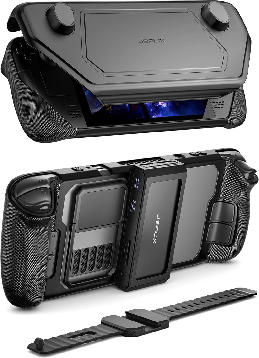 JSAUX ModCase for Steam Deck with 11-in-1 Docking Station