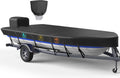 1200D 5-Layer Jon Boat Cover for 14-16ft Boats with Motor Cover
