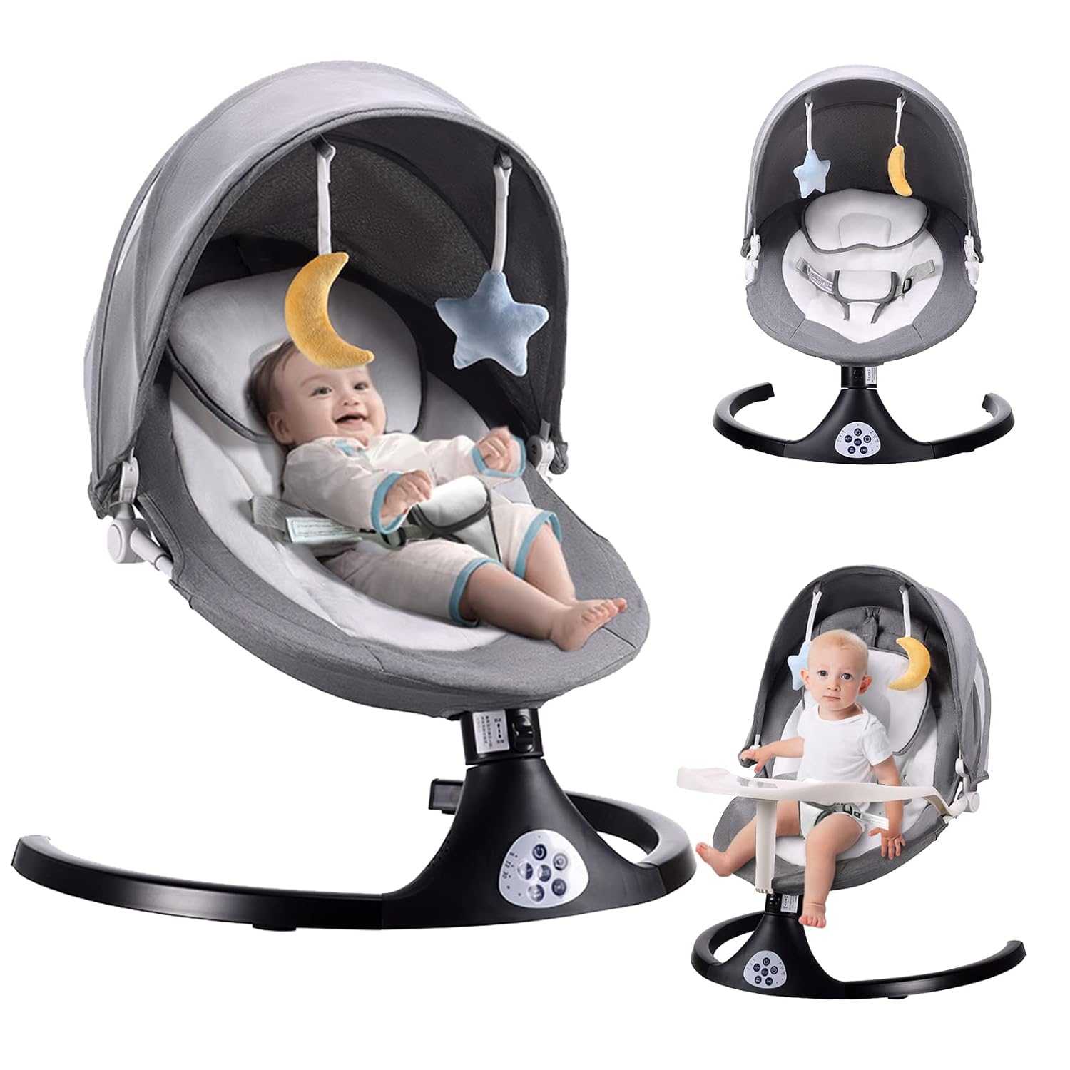 Baby Swing for Infants with Bluetooth and Remote Control Features