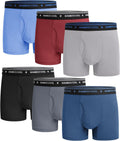Bamboo Viscose Boys Boxer Briefs 6-Pack - Lightweight Breathable