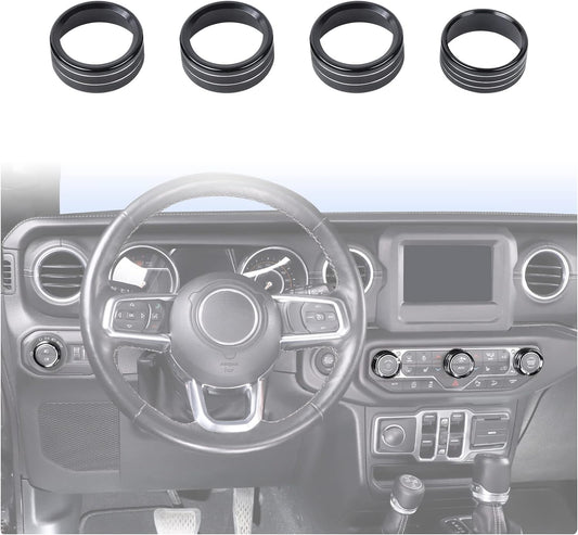 Enhance Your Jeep: Black Aluminum Trim Set