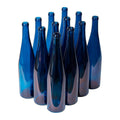 FastRack Blue Wine Bottles 750 ml (Pack of 12) - Cobalt Bordeaux Case