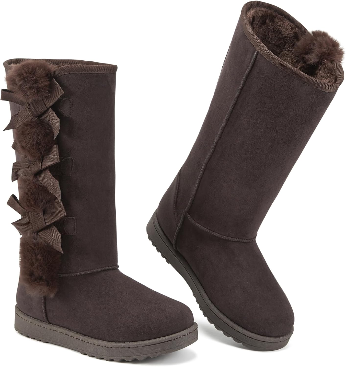 Womens Winter Boots with Fuzzy Lining for Cold Weather Comfort