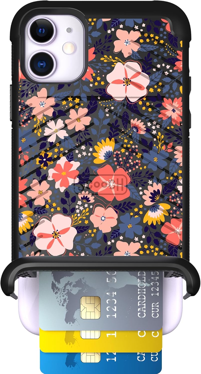 Scooch iPhone 11 Case with Card Holder and 10-Foot Drop Protection