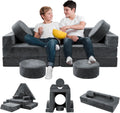 Modular Kids Play Couch 16pcs - Convertible Foam Sectional