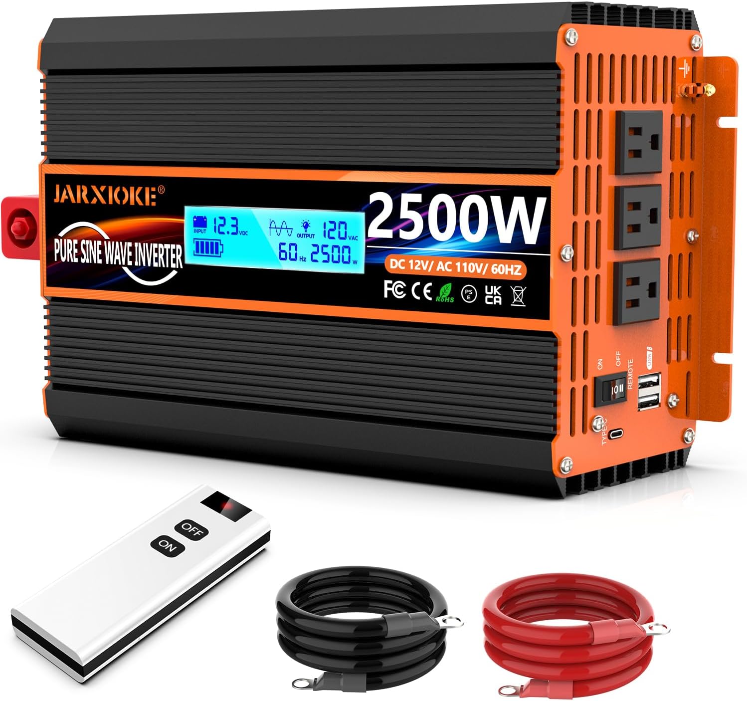 2500 Watt Pure Sine Wave Power Inverter for RV and Off Grid