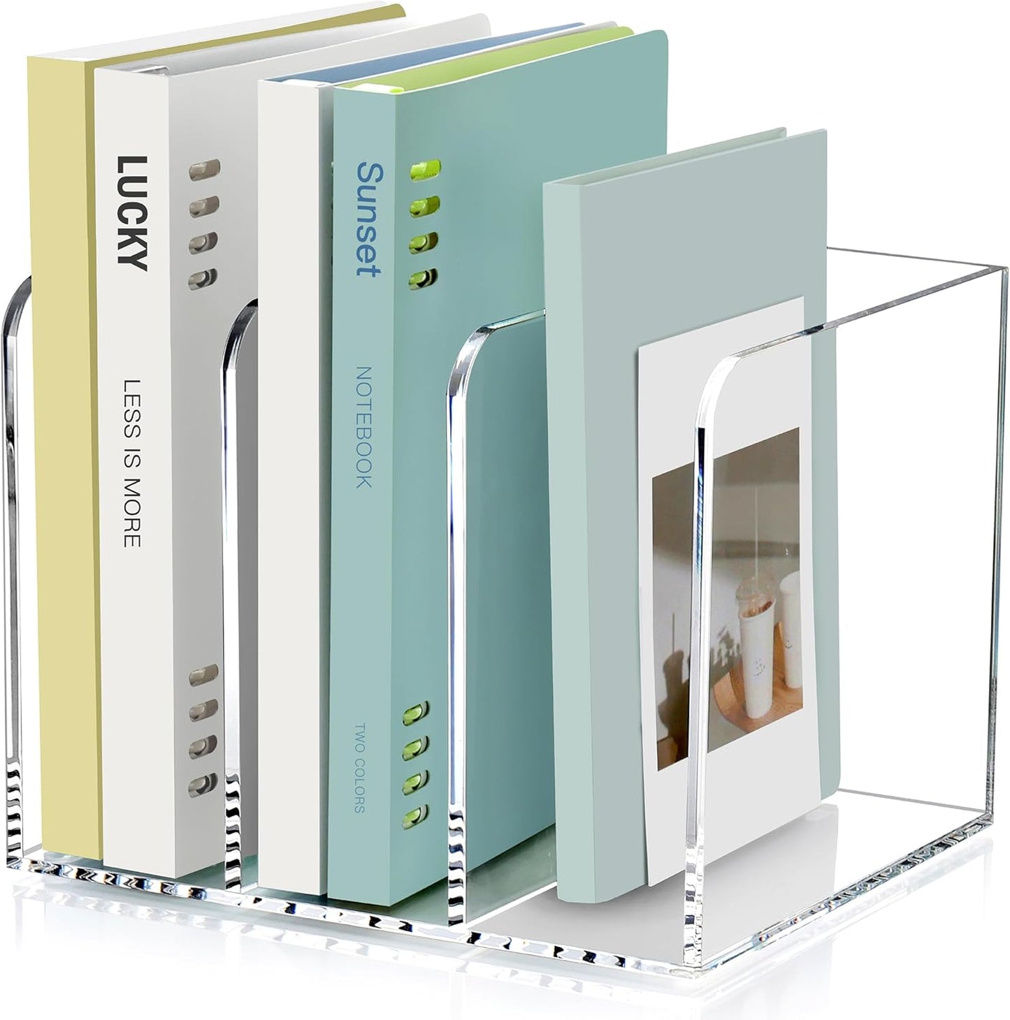 Acrylic Magazine Holder Desk Organizer for Workspace Storage