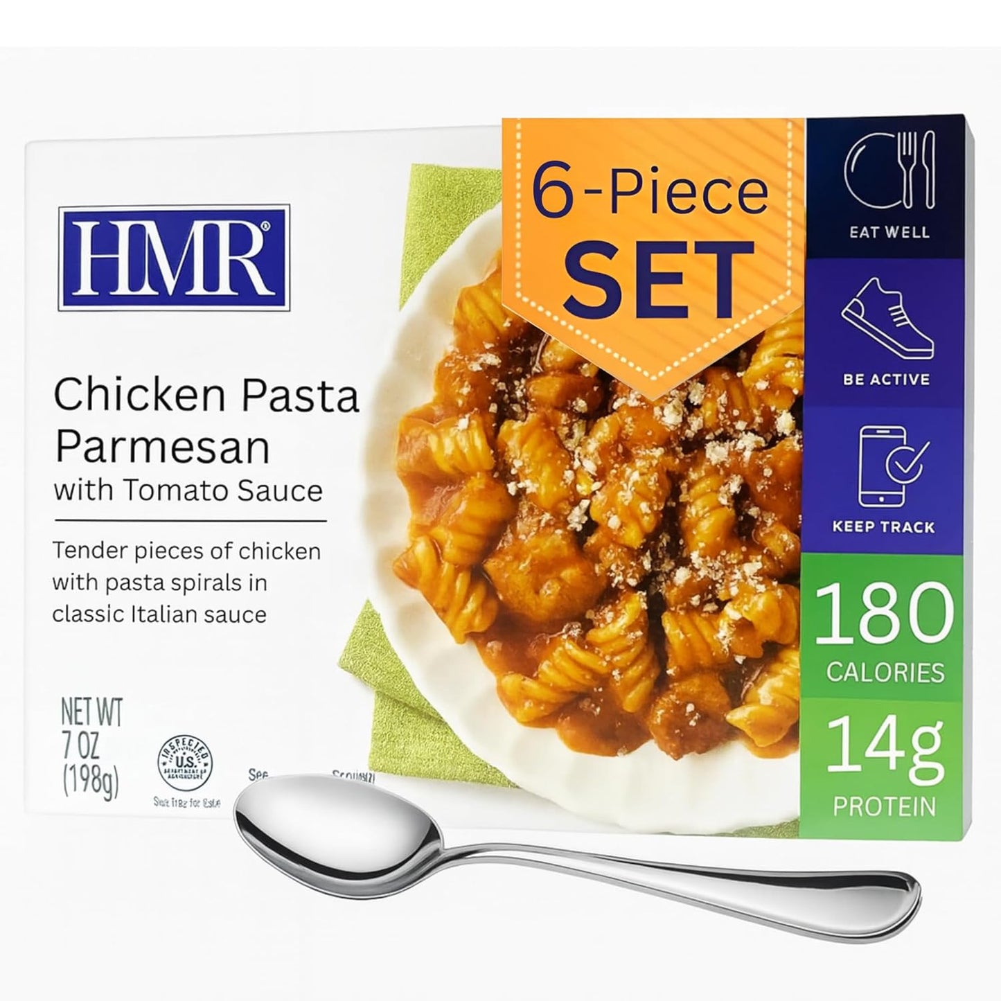 6-Pack Chicken Pasta Parmesan Entree for Delicious Weight Loss