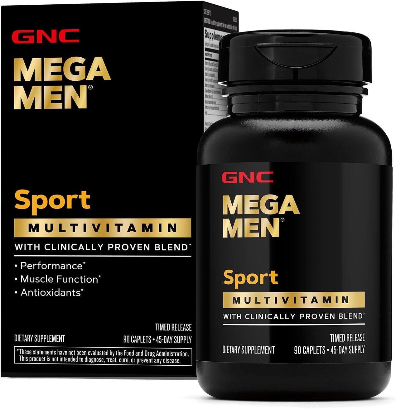 Mega Men Sport Multivitamin Caplets for Athletic Performance