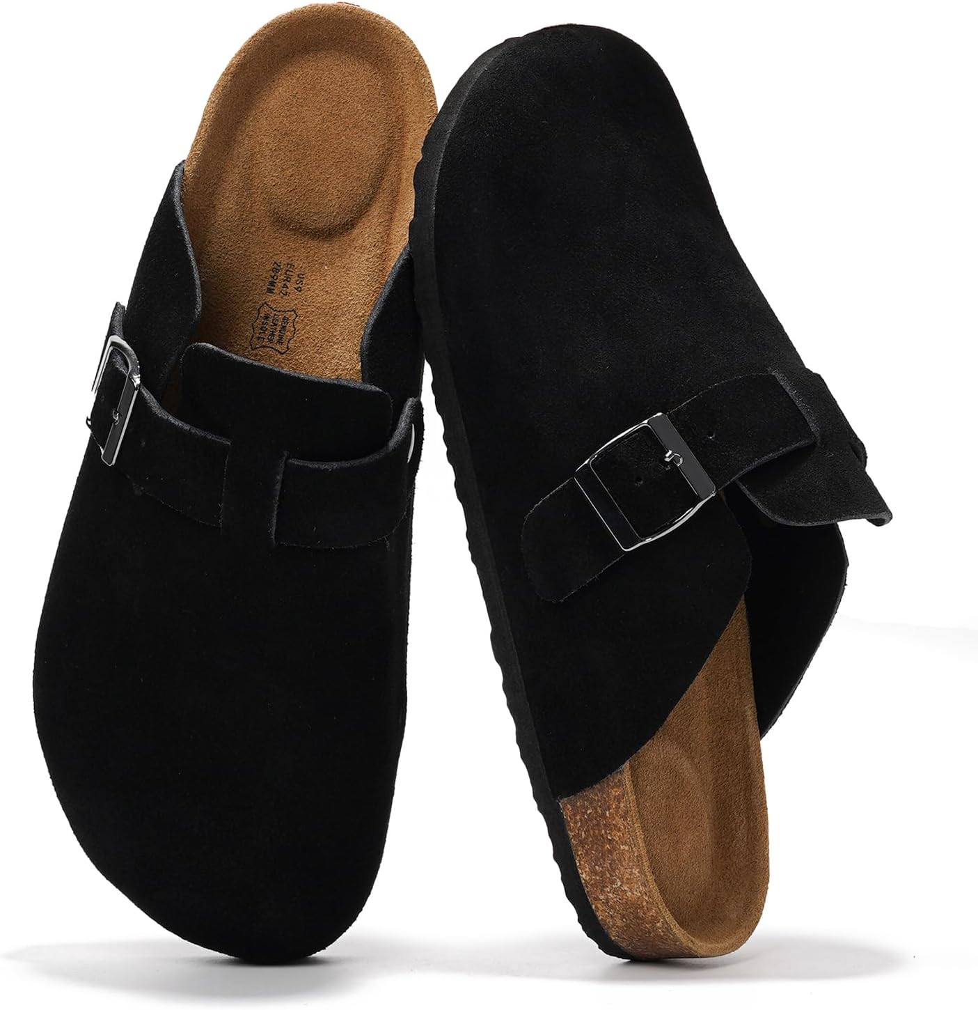 Project Cloud Mens Clogs - Genuine Leather Memory Foam Comfort