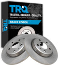 TRQ Rear Disc Brake Rotor Pair Set for Select Audi Models - Direct Fit