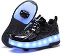 LED Roller Skate Shoes for Kids Boys Girls - Rechargeable Light Up