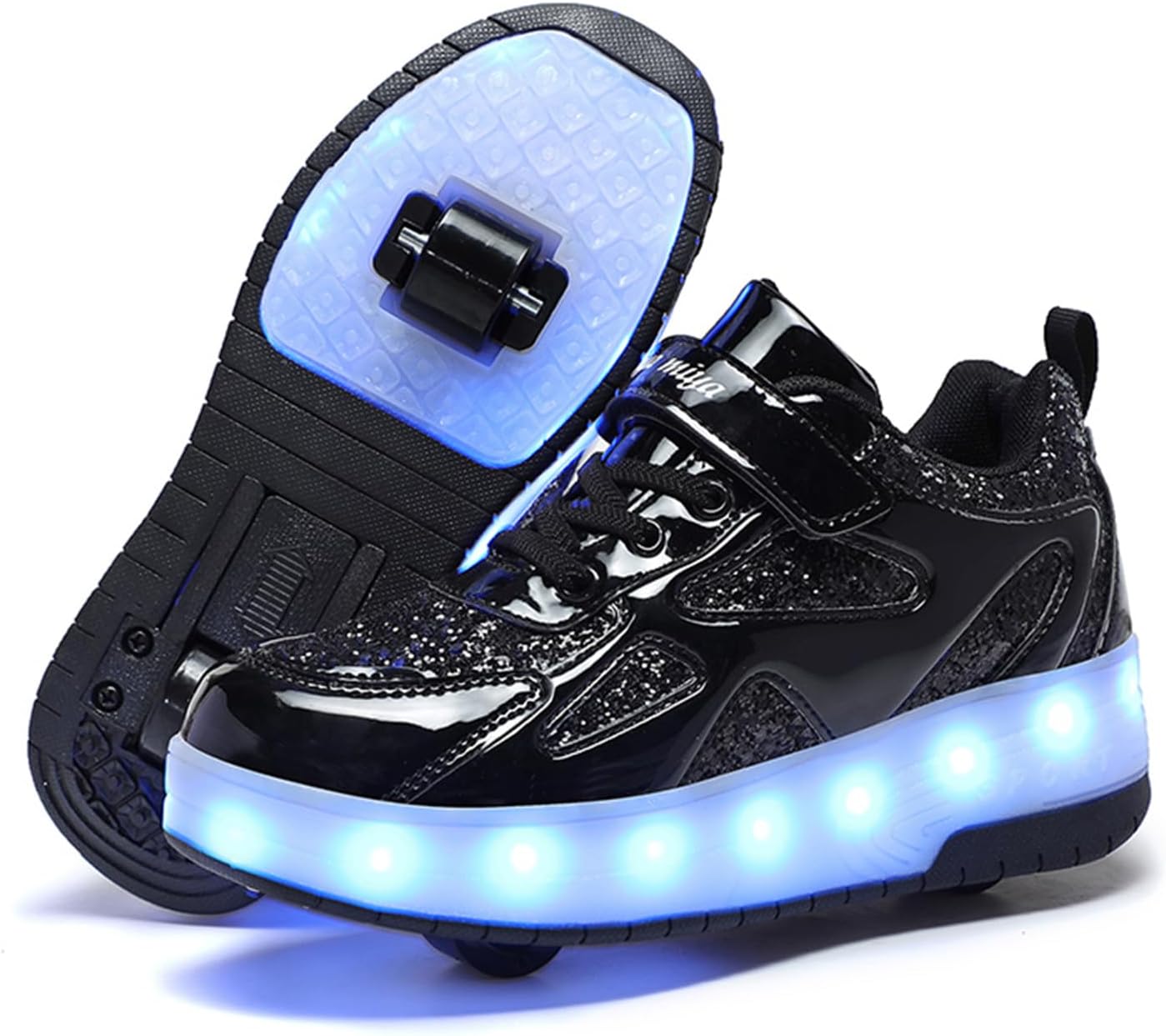 LED Roller Skate Shoes for Kids with Detachable Wheels and Lights