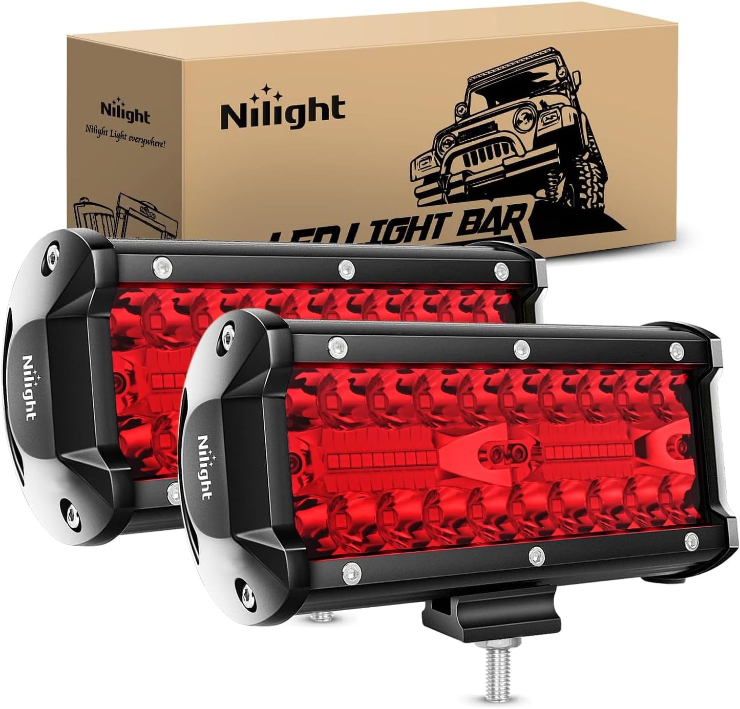 Nilight 6.5 Inch LED Light Pod for Trucks and Off-Road Vehicles