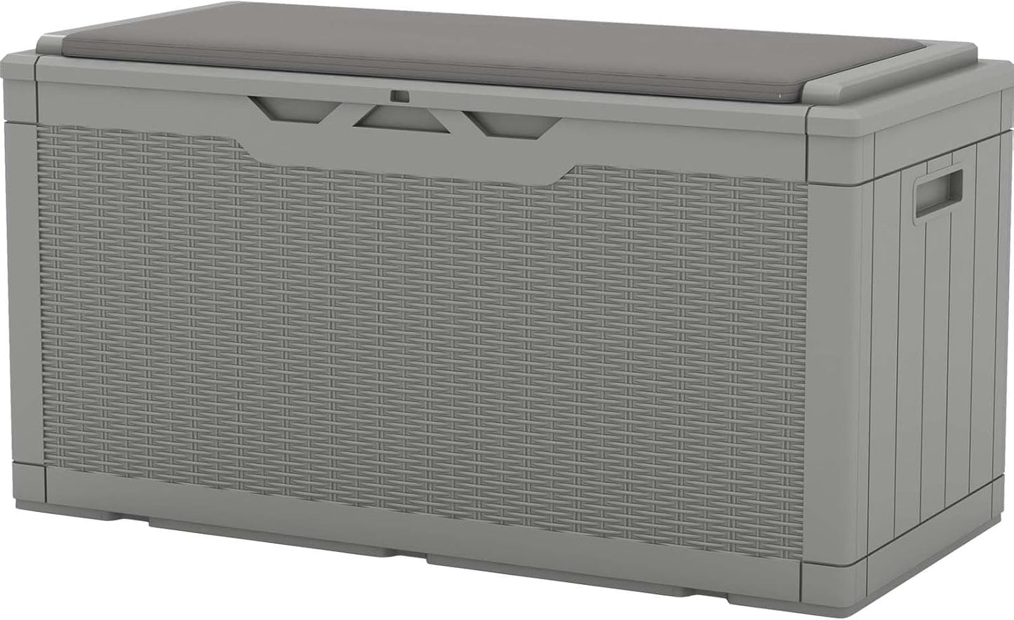 100 Gallon Waterproof Resin Deck Box for Outdoor Storage Needs