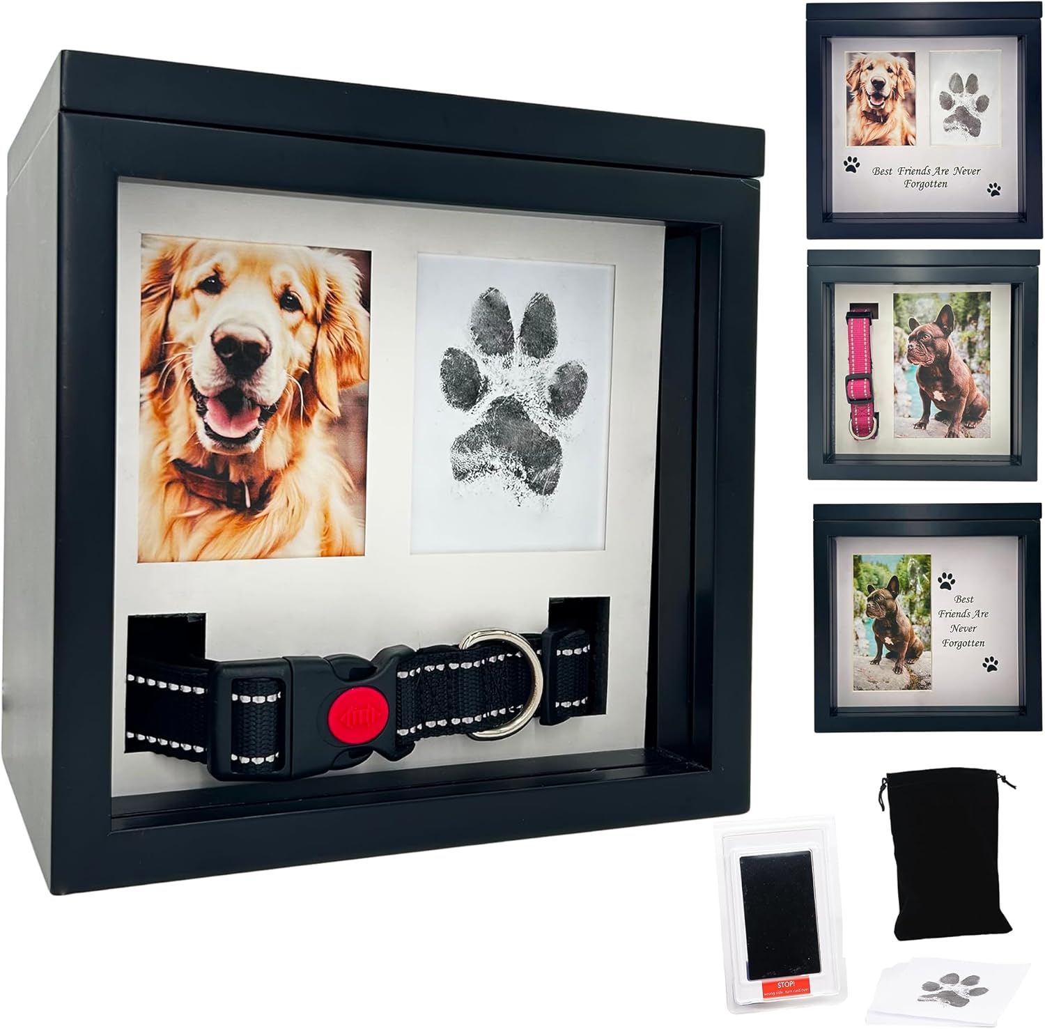 Large Dog Urn for Ashes with Customizable Displays and Kit