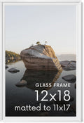 12x18 Picture Frame with Real Glass & Premium-Grade Metal