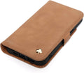 Leather Case Compatible with Samsung Galaxy S24 FE - Slim Tan