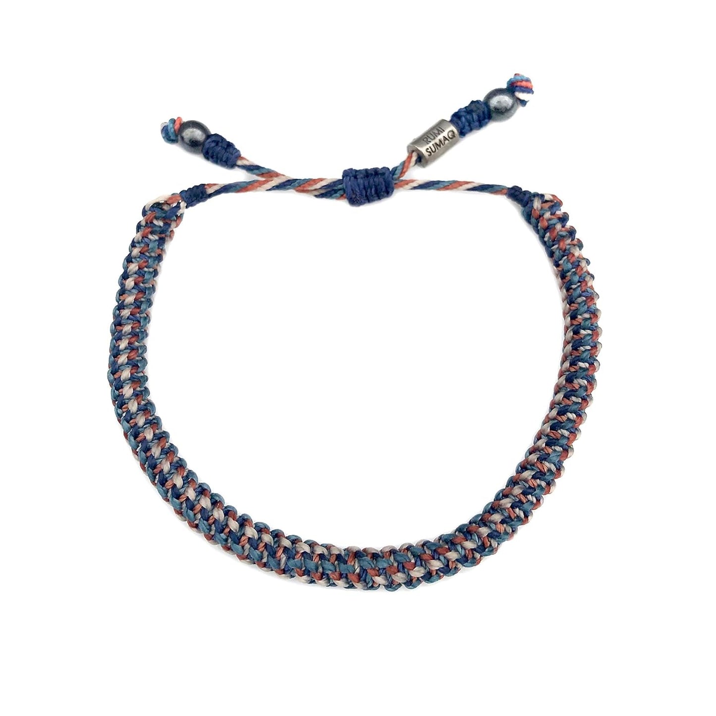 Hand Knotted Macrame Nautical Rope Bracelet in Nantucket Colors