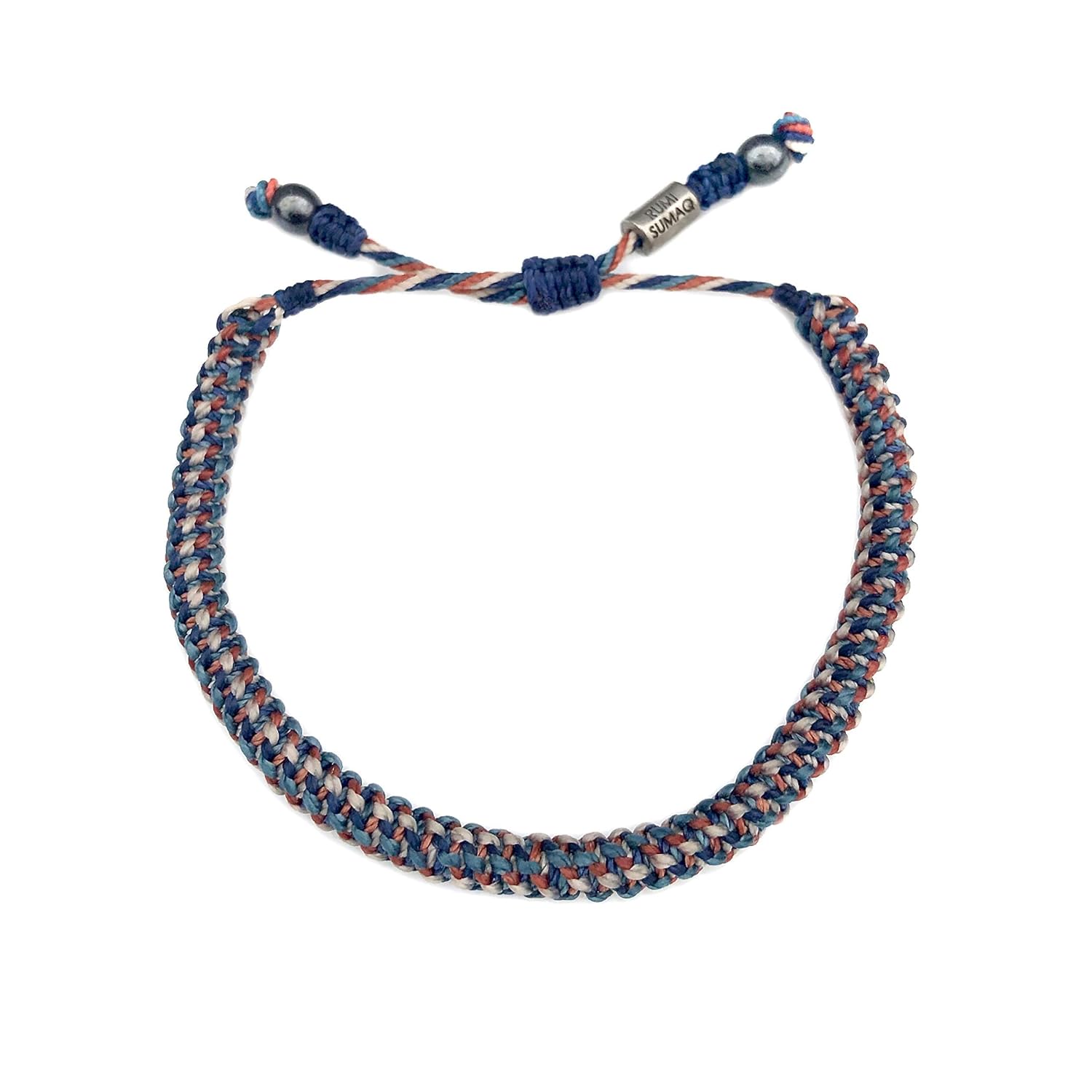 Hand Knotted Macrame Nautical Rope Bracelet in Nantucket Colors