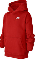 NIKE Boys' Club Pullover Hoodie - Soft Fleece Layering Piece