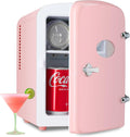 HealSmart Mini Fridge with Observation Window - Compact 4L