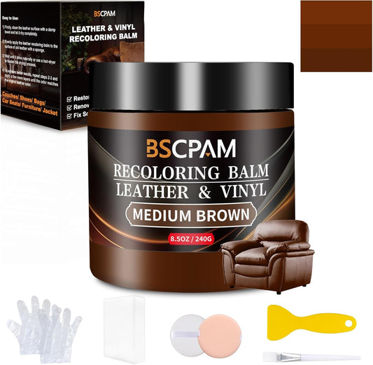 Revive Leather Surfaces Instantly! Repair & Recolor Kit