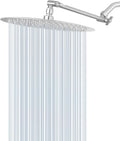 NearMoon 12 in Rain Shower Head with 11 in Adjustable Arm - Pressure