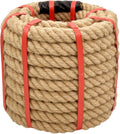 Hemp Rope 1 in x 50 ft - Heavy Duty Natural Braided Rope