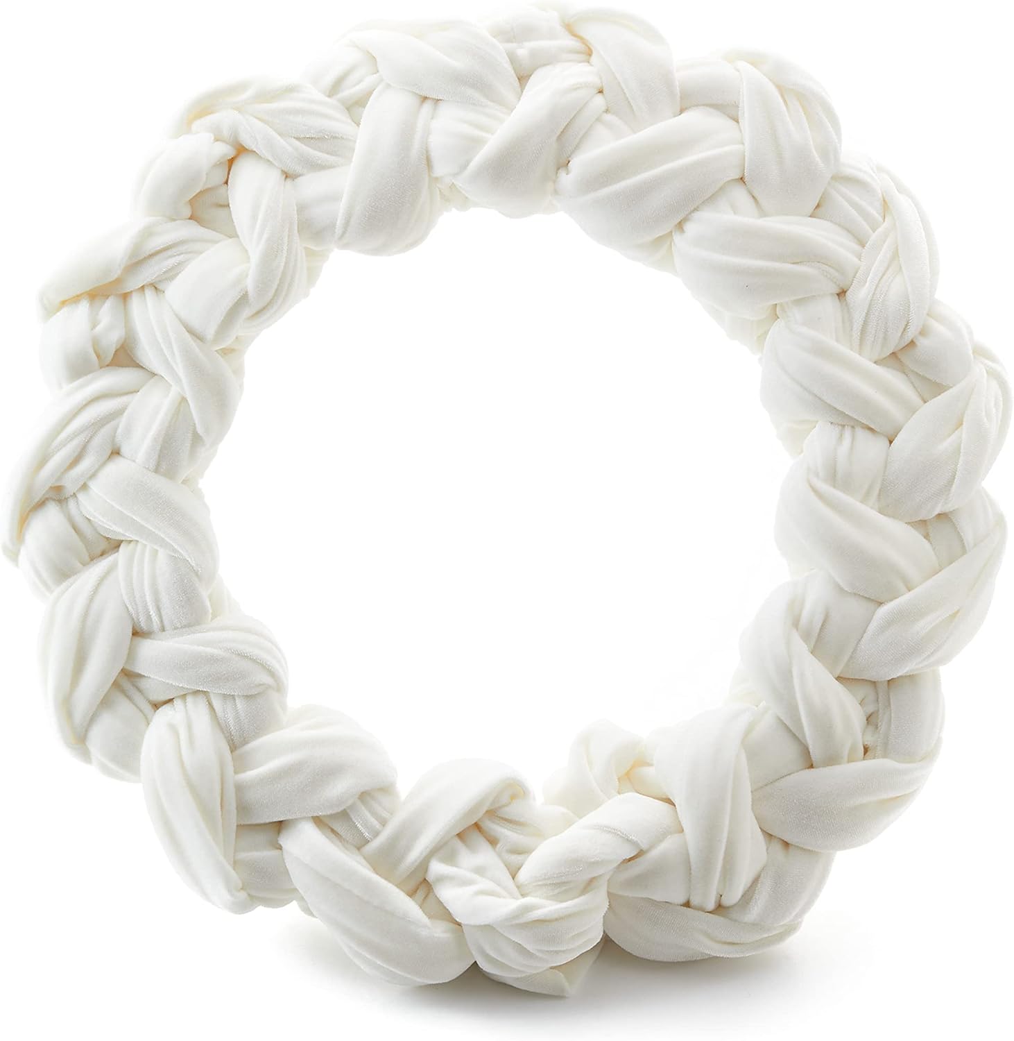 Ivory Velvet Wreath for Cozy Modern Home Decor and Weddings