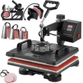 8 in 1 Heat Press Machine 12x15 in Combo Swing Away - Versatile Heat