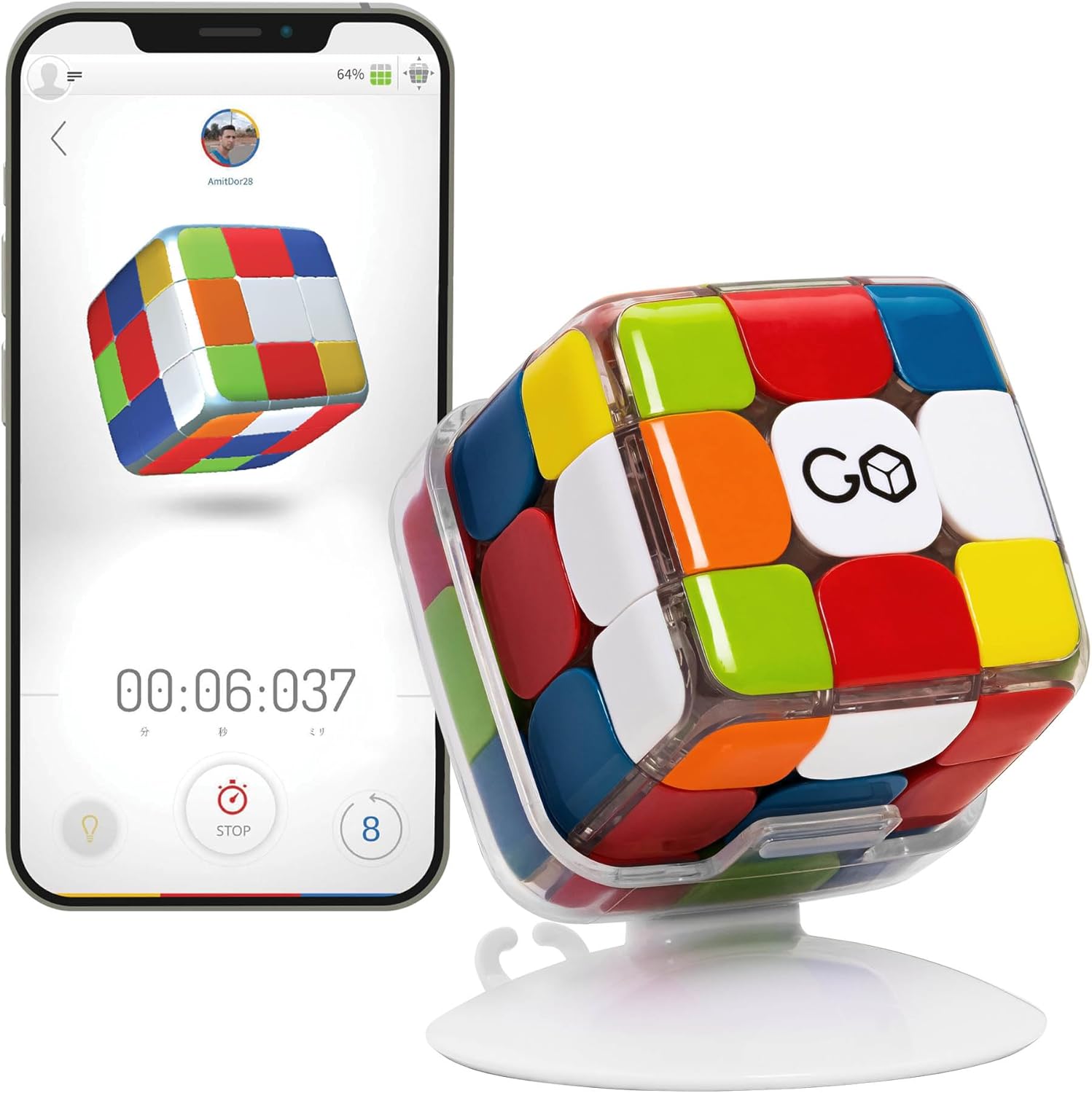GoCube Edge Connected Bluetooth Speed Cube - Best Gift for All
