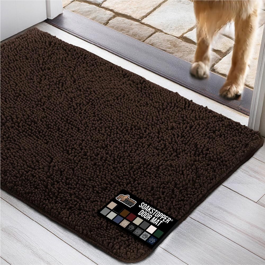 GORILLA GRIP Dog Doormat for Muddy Paws, 48x30 Rug
