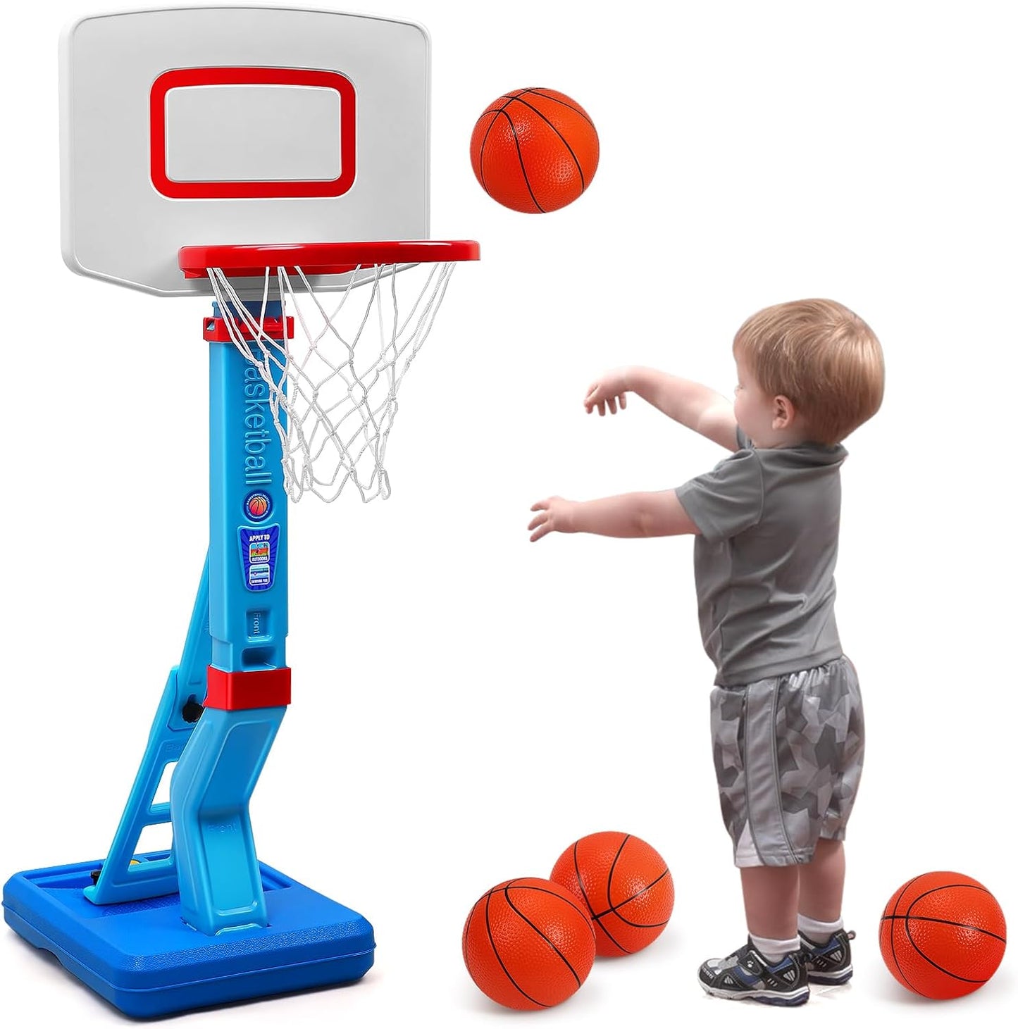 Adjustable Kids Basketball Hoop - Play Anywhere!