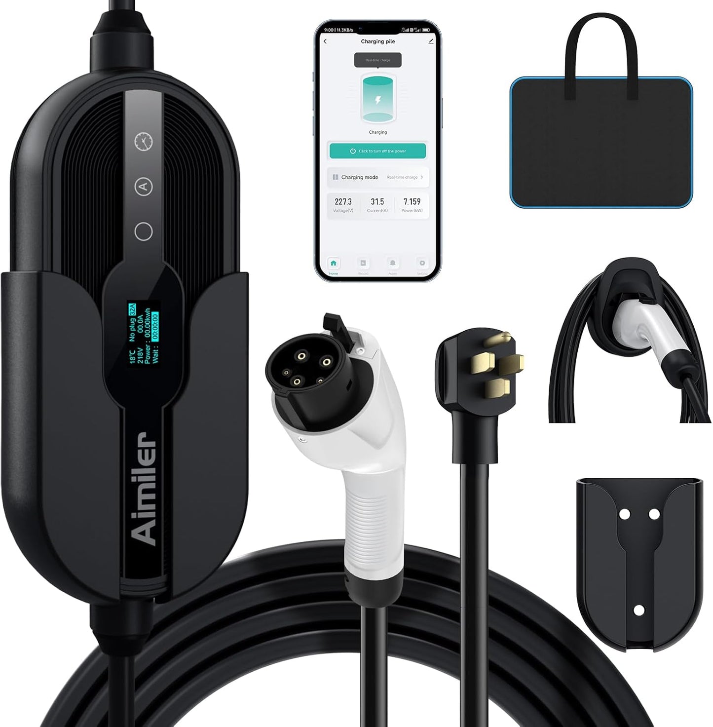 Fast-Charge Anywhere with AIMILER Level 2 EV Charger