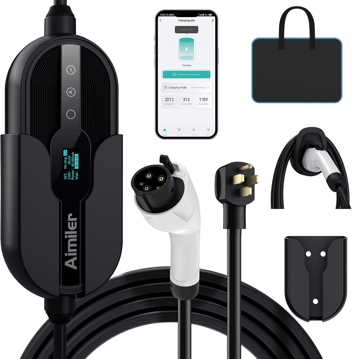 Fast-Charge Anywhere with AIMILER Level 2 EV Charger