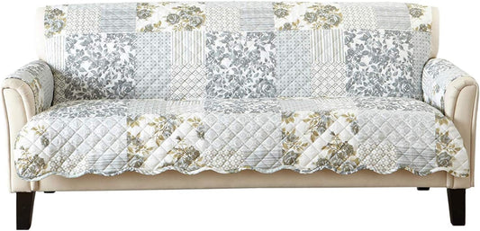 Great Bay Home Reversible Patchwork Sofa Cover for Pets and Kids