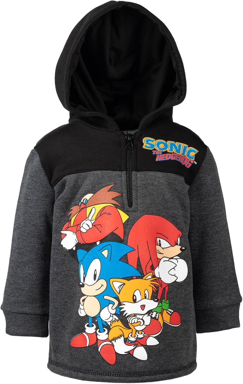 Sonic the Hedgehog Fleece Half Zip Hoodie for Kids Comfort