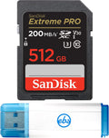 Sandisk 512GB SD Extreme Pro + Card Reader Bundle