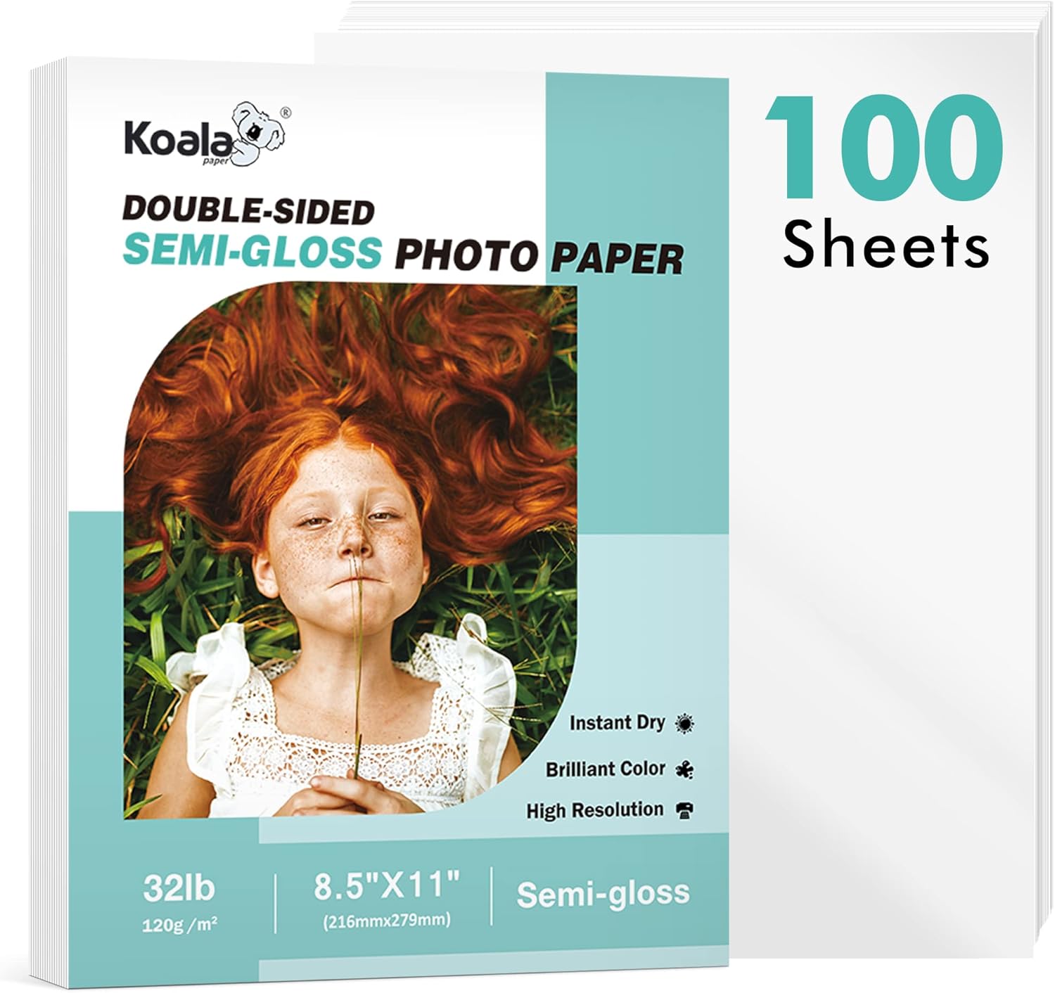 High-Quality 8.5x11 Photo Paper 100 Sheets - Inkjet/Laser Print