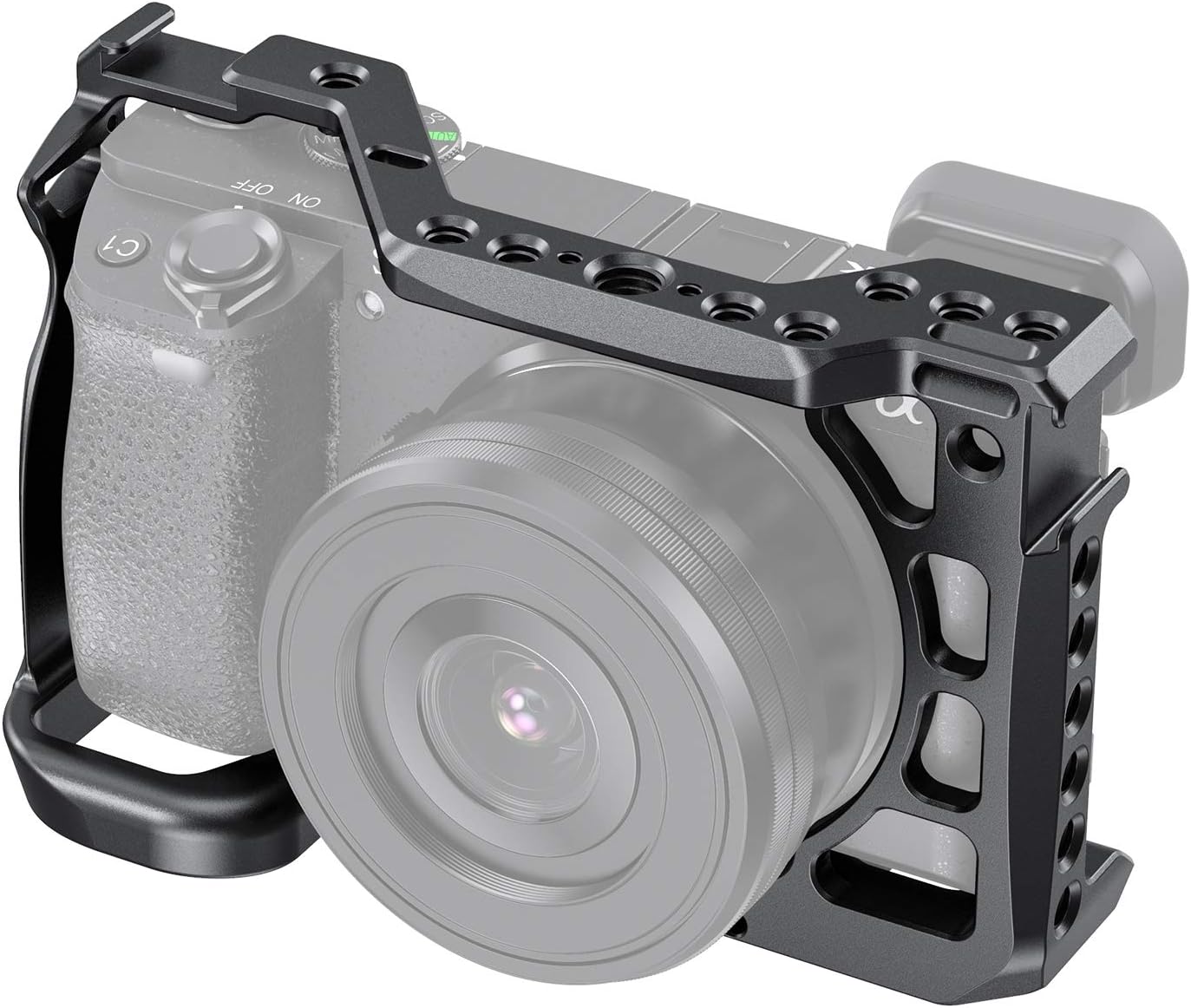 SMALLRIG Cage for Sony A6600 with Cold Shoe Mounts for V-loggers