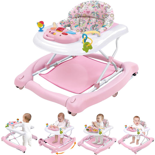Foldable Baby 5-in-1 Activity Walker for Growth and Fun