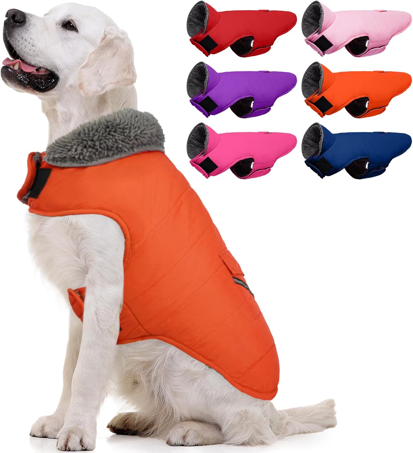 MIGOHI Warm Dog Coat - Reflective Windproof Fleece Vest