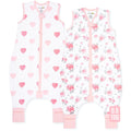 Mama Cheetah Toddler Sleep Sack with Feet 2T - Breathable 0.5 TOG