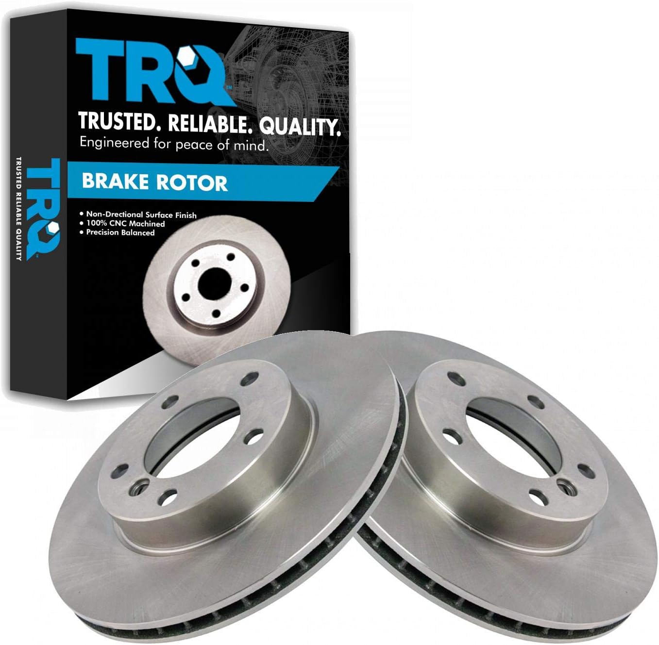 TRQ Front Brake Rotors Set Vented for BMW 318i 323i 328i Z3