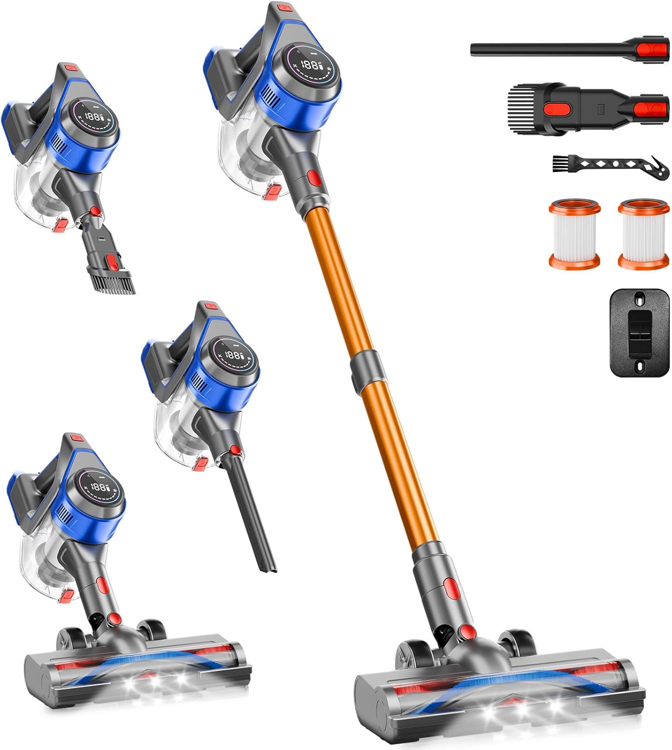 Cordless Stick Vacuum Cleaner with 45000Pa Suction Power