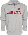 Blue 84 Men's Quarter Zip Sweatshirt Grey - Buckeyes Comfort Layer