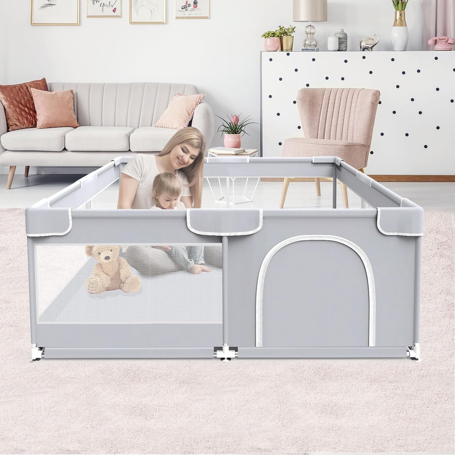 Sturdy Baby Playpen for Safety & Fun