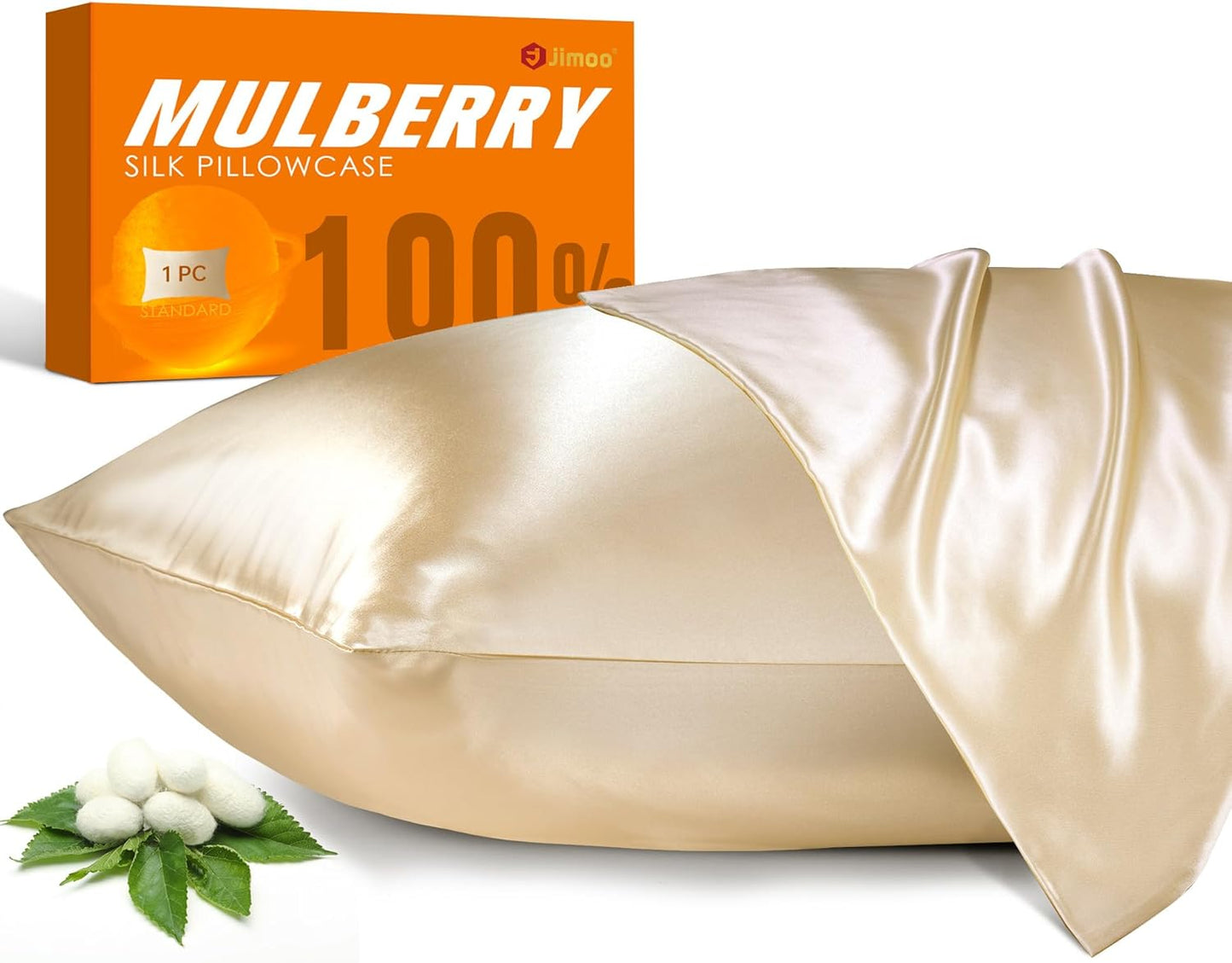 100% Mulberry Silk Pillowcase Set for Hair and Skin Care