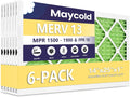 Maycold MERV 13 14x25x1 Air Filter 6-Pack - High Efficiency
